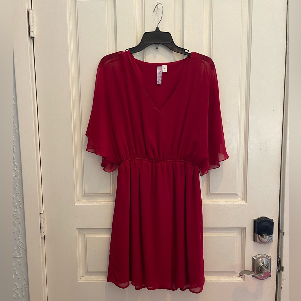 Red Flowy Dress